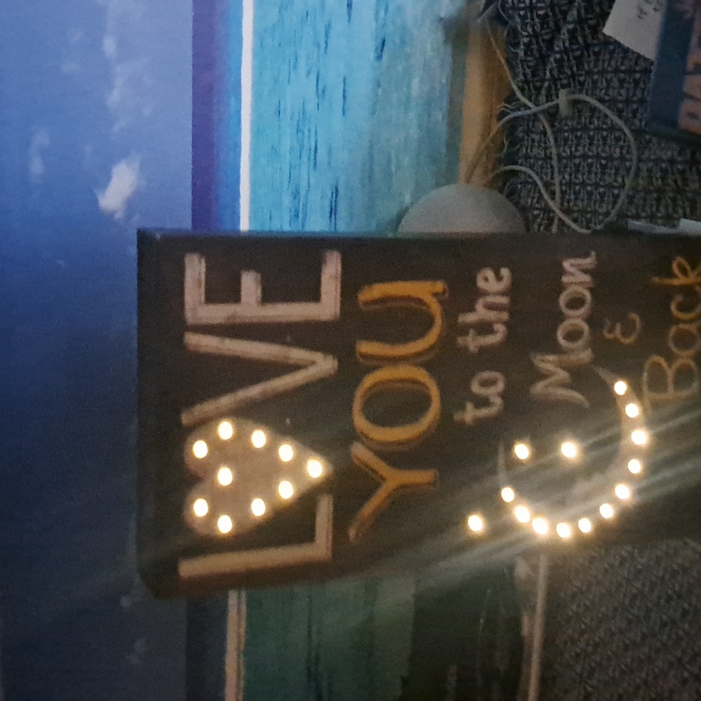 Love You to the Moon and Back Sign - Picture 3 of 5
